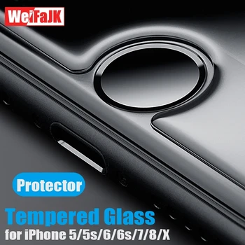 WeiFaJK Stiklo iPhone 6 6s 7 8 Plius 5 5s SE Grūdinto Stiklo Apsauga, Pilnas draudimas 