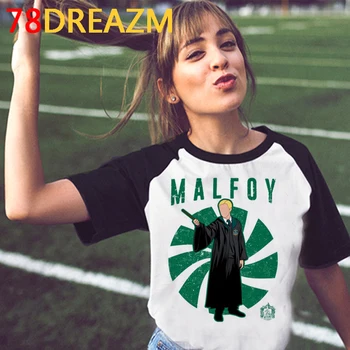 Draco Malfoy t-shirt viršuje tees moterų pora atsitiktinis japonijos harajuku 