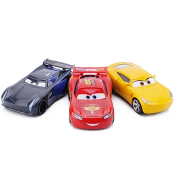 Disney 1:55 Lydinio Pixar Cars 3 Žaislai Žaibas McQueen Jackson Sunkvežimių Gelbėjimo Modelis Metalo Surinkimo Diecast Liejimo Automobilių Vaikams Dovanų
