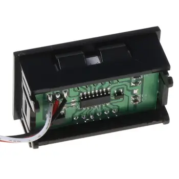 Mini Voltmeter Testeris, Skaitmeninis Įtampos Bandymo Baterija DC (nuolatinė srovė 0-40V Raudona/Mėlyna/Žalia Auto Automobilis 6XDB