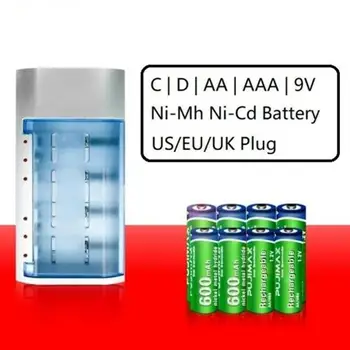 AA, AAA, C, D, Baterija, Kroviklis, Ni-Cd, Ni-Mh 110-240V Baterijų MUMS/ES Mokestis, Prijunkite Įkrovimo Greitai DC Maitinimo S7D2