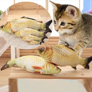 Pet Minkštas Pliušinis 3D Žuvies Formos, Kačių Žaislas Interaktyvių Dovanos Žuvų Katžolių Žaislai Kačiukas Žuvų Šnipštas Katė Pinti Žuvų Žaislas Katžolių