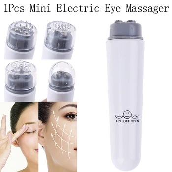 Mini Nešiojamas Veido Masažo Prietaisas Pen 4 Galvos Electric Eye Massager Veido Didžiosios Vibracijos Lift Veido Masažas Stick
