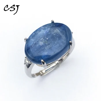 CSJ gamtos bluestone aukščio, žiedai raudoni 925 sterlingas sidabro ovalo supjaustyti 13*18mm fine jewelry moters geriausias sužadėtuvių dovana