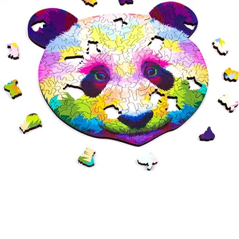Spalva Giant Panda Formos Puzzle Suaugusiųjų Dėlionės, Kurią Sudaro 191 Vienetų Įvairių Spalvų Įspūdį, Neteisėtos Medienos