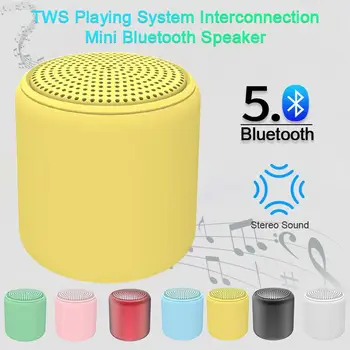 Nešiojamą Bevielį Bluetooth 5.0 Garsiakalbis Mini Muzikos Garso TWS Stereo Garso Garsiakalbis Garsiakalbis Boso Soundbox su Mikrofonu