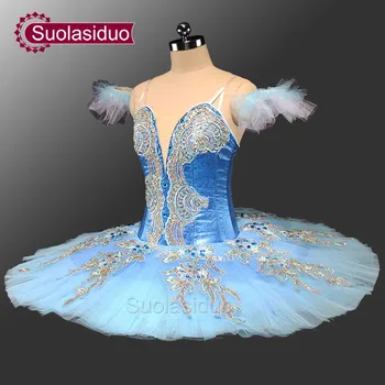 Suaugusiųjų Klasikinio Baleto Mdc Mėlyna Blynų Lėkštės Tutu Kostiumai Profesinės Veiklos Konkurencijos s Etapas Dancewear SD0071