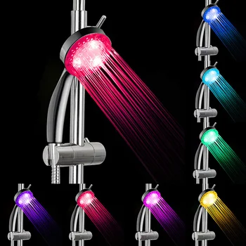 Vonios kambarys dušo galvutė LED dušo galva RGB LED Dušo Galva RGB 7 Spalvinga LED Šviesos Vandens Vonia, Vonios kambarys Filtravimo Dušo