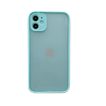 Paprasta susidūrimo spalvos rėmu mobilųjį telefoną atveju iPhone11 12Pro Max mini X XR XSMax 8 7 6PluS anti-drop apsauginis galinis dangtelis