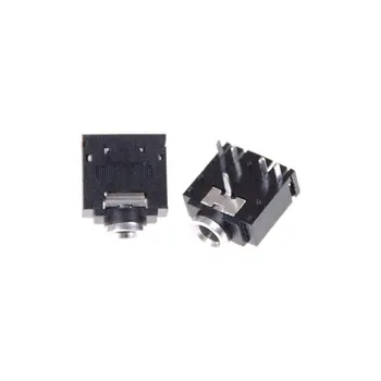 Karšto Pardavimo Aukštos Kokybės 10vnt/daug 5 Pin 3.5 mm Audio Jack Lizdas PCB Panel Mount Ausinių PCB Mount Stereo Jack