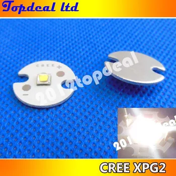 10vnt X Cree Xpg2 1-5W LED Spinduolis XP-G2 Šalta Balta 6000-6500K;Šiltai Balta 3000-3200K Balta 4000 k LED su 16MM Apvalus PCB 