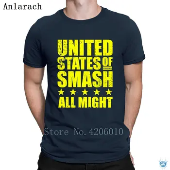 Bnha Jungtinių Amerikos Sutriuškinti Visi Gali Plus Ultra Tshirts Unikalus Prarasti Hip-Hop Marškinėlius Vyrams Padaras Keista Pavasario Anlarach