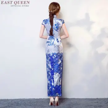 Kinų tradicinė suknelė rytų stiliaus dragon cheongsam qipao ao dai šiuolaikinės vietnamas suknelės, drabužiai AA4064