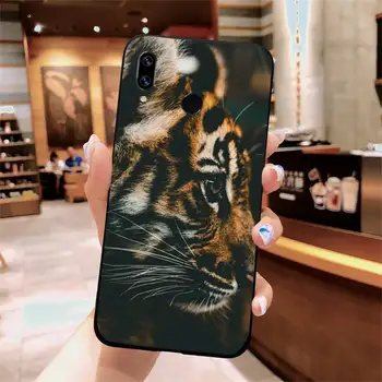 Tigras gyvūnų carcasa apsaugos karalius Telefoną Atveju Xiaomi Redmi 4 pastaba 4X 8T 9 9s 10 K20 K30 cc9 9t pro lite max