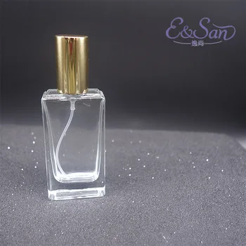 FT126-30ML plokščio stačiakampio formos skaidraus stiklo purkšti kvepalų buteliuko 100vnt/daug