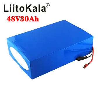LiitoKala 48v 30ah 48v 1000w baterija ličio jonų baterija 48V 30AH elektrinių dviračių baterijos ląstelių 48v motoroleris baterijos