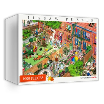 Puzzle 1000 Vienetų Gražus Dizainas Medinės dėlionės Dėlionės Suaugusiems 1000 Vienetų Smegenų Kibinimas Įspūdį Žaidimai Vaikams Montessori Žaislai