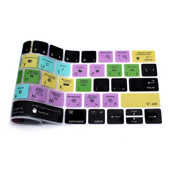 Skirta Macbook Pro 13 15 Jutiklinis Baras A1706/A1707 Mac OSX Hotkey Funkcija Nuorodą, Silikoninis Klaviatūros Viršelis Raštas Klaviatūra Odos