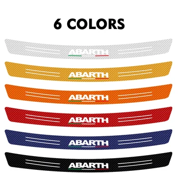 Automobilio Stilius ABARTH Emblema Anglies Pluošto šildomos Galinės Apsaugas, Buferio Plokštės Raštas Lipdukas, Skirtas 
