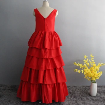 Naujas Atvykimo V Kaklo-Line vakaro suknelės ilgio Raudona kada nors gana abendkleider 2021 Chalatas de soiree Oficialų suknelė suknelės, Šaliai