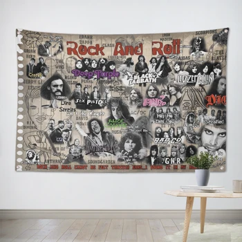 Didelis dydis roko grupė Pasirašyti retro plakato 56X36 colių HD Baneriai, Vėliavų audiniai meno kambarį dekoro studija