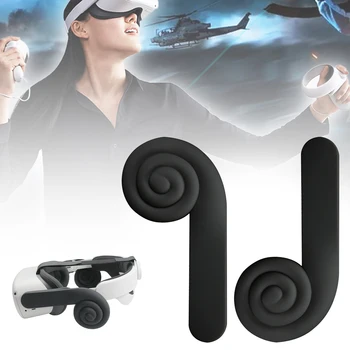 Silikono VR Ear Ausines Triukšmo Mažinimo Earflap Ausinių Garso Kolektorius VR Earmuffs Oculus Quest 2 VR Ausines Dropshipping #