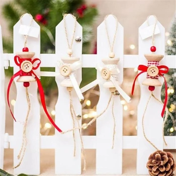Kalėdų Dekoracijos Vaikams Dovanų Naują Kalėdų Medinių Papuošalų Pakabučiai 
