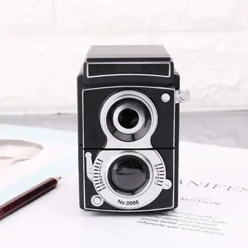 Retro Vintage Camera Stiliaus Pieštukų Drožtukas Mechaninė Vadovo Ranka Prisukamas Raštinės reikmenys Studentų Dovana DXAB