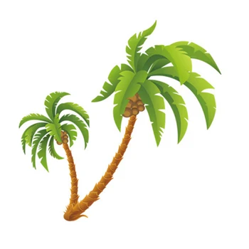 Karšto Kokoso Palmių Decal Paplūdimio Lipdukas Vaikas Medis Sienų Lipdukai Vaikams, Atogrąžų