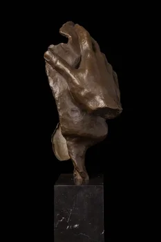 Menai, Amatai, Vario Nouveau Meno Antikvariniai Bronzos Statula Abstraktus Žmogaus Veido Mąstymo Bronzos skulptūra Naujas Punktas Modernių Namų Decorat