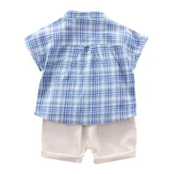 Vasaros Kūdikių Pledas Marškiniai su Šortų Kostiumai