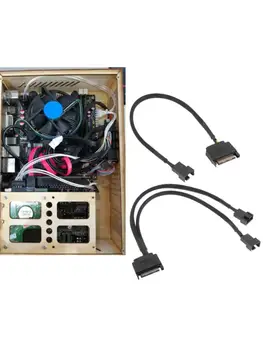 SATA 15 Pin, 3-Pin/4 Pin Nešiojamojo kompiuterio pagrindinė Plokštė CPU Ventiliatorius prailginimo Laido Adapteris 62KA