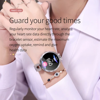 Smart Watch Moterų IP67 atsparus Vandeniui, Širdies ritmą, Kraujo Spaudimą, Stebėti Ponios Fitness Tracker Smartwatch Už Xiaomi 