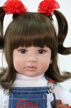 60cm High-end Bebes atgimsta vinilo silikono reborn baby doll žaislas naujagimių mergina kūdikių lėlė princesė dovana boneca atgimsta menina
