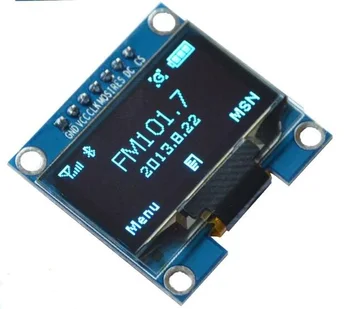1.3 colių Mėlyna OLED Modulis SSH1106 Ratai IC Suderinama su SH1306 SSD 128*64 IIC/SPI Sąsaja
