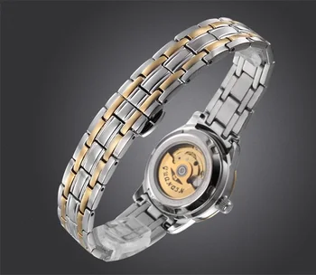 Mechaninis laikrodis Moterims GUANQIN Automatinis laikrodis Šviesos Hardlex Vandeniui Automatinis laikrodis Moterims, Laikrodis, Laikrodžiai Moterims