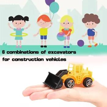 6PCS Kūrybos Automobilių Žaislai Pretent Žaisti Mielas Dizainas Vaikams mokomieji Žaislai Geriausias Vaikai Miela Dovana Vaikams