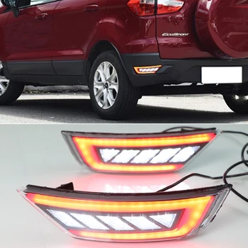 2VNT Automobilio LED Galinis Bamperis Žibintas Priešrūkinis Žibintas Stabdžių Įspėjamoji Lemputė Reflektorius Lempos Ford Ecosport 2013 m. m. m. 2016 m. 2017 m. 2018 m. 2019 m.