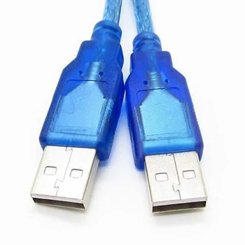 30cm USB 2.0 Type A Male į USB Vyrų Laido Adapteris Duomenų ilgiklis