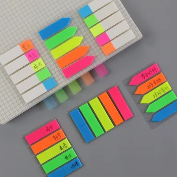Fluorescencijos Spalvos Lipni Memo Pad Sticky Notes Žymą Memo Lipdukas Knygą Vaikams 