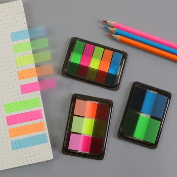 Fluorescencijos Spalvos Lipni Memo Pad Sticky Notes Žymą Memo Lipdukas Knygą Vaikams 