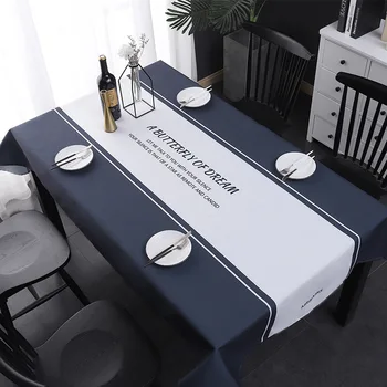 Šiaurės minimalistinio stiliaus staltiesė stačiakampio formos medvilnės ir lino kavos staliukas audinys audinys namų virtuvėje staltiesė šalis šalis