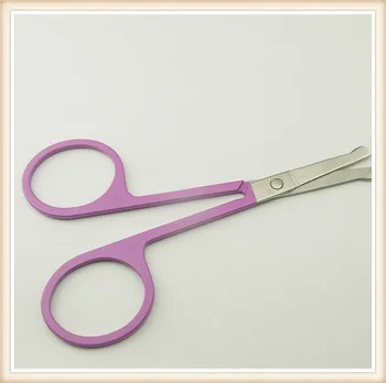 EasyNail Naujo Dizaino~10vnt Violetinė Modelis Žirkliniai Už Manikiūro Nagai, Antakių, Nosies Blakstienų Odelės Žirklės Lenktas Makiažas Įrankiai