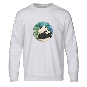 Kinų Stiliaus Mielas Panda Panda Kawaii Vyrų Hoodie 2020 M. Rudenį, Žiemą, Šiltu Vilnos Aukštos Kokybės Megztiniai Mados Hoodies