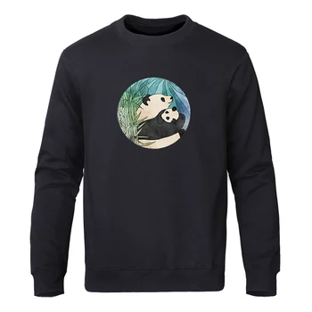 Kinų Stiliaus Mielas Panda Panda Kawaii Vyrų Hoodie 2020 M. Rudenį, Žiemą, Šiltu Vilnos Aukštos Kokybės Megztiniai Mados Hoodies
