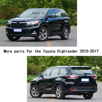 Toyota Highlander 2016 2017 automobilių kėbulo styling priekiniai galvos rūko šviesos lempos detektoriaus rėmo stick ABS Chrome 
