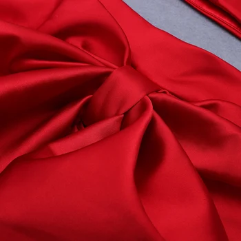 Naujausias Kalėdų XL Sexy V Kaklo Backless Puoštas Raudonas Dviejų dalių Tvarstis Nustatyti 2020 m. Įžymybių Dizaineris Mados Vasaros Moterų Rinkinys
