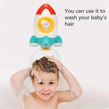 Raketų Vonios Žaislas Sukasi Vandens Purškimo Kūdikių Plauti Plaukų Naudinga Vaikams Baby