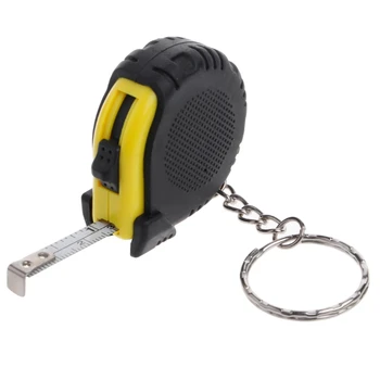 1Pc Ištraukiama Valdovas Juosta Priemonė Key Chain Mini Pocket Dydis Metrinių 1m