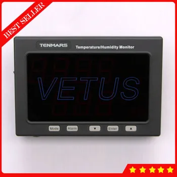 TM-185 Skaitmeninių Duomenų Kaupiklis LED ekranas, Temperatūra, Drėgmė Monitorius su Sienos Montuojamas Tipo termo-drėgmėmačiu